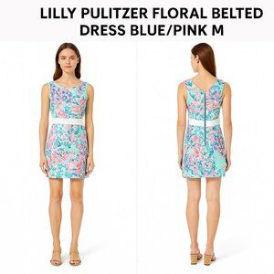 Lilly Pulitzer Arden Etuikleid  Mini Serene Blau Gypsea Fransen Size M